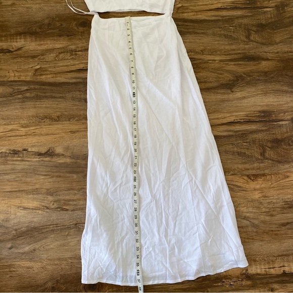 RUNAWAY THE LABEL Cedros Cut Out Slip Midi dress in White Size XS NWT - Picture 12 of 14